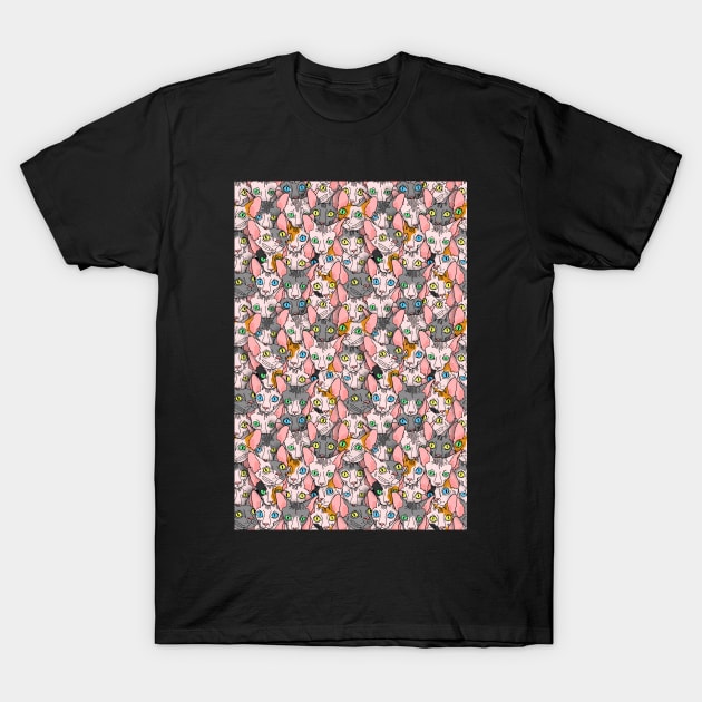all over sphynx design (all items) T-Shirt by B0red